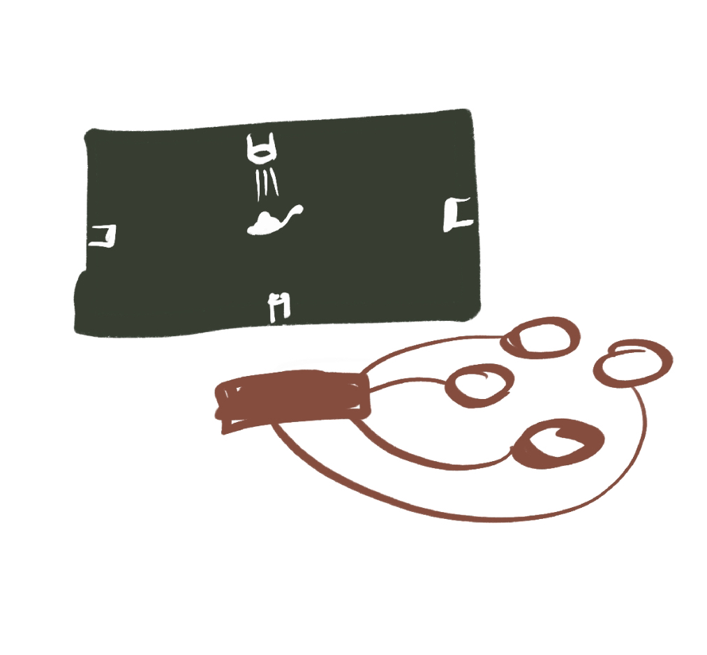 Basic concept 02, creating 4 buttons that correspond to 4 directions that push the subject NSEW.